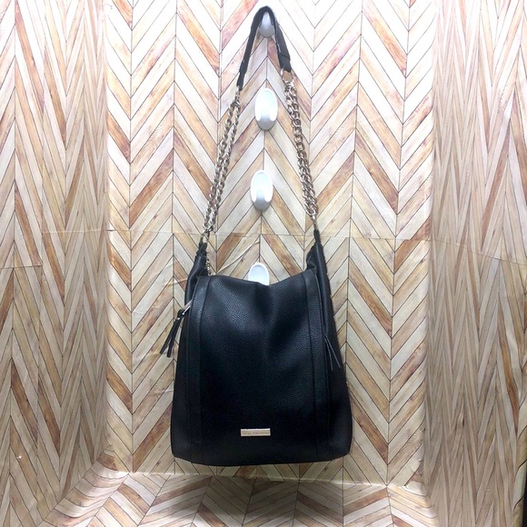 Enzo Angiolini Bags Enzo Angiolini Black Leather Hobo Shoulder Bag